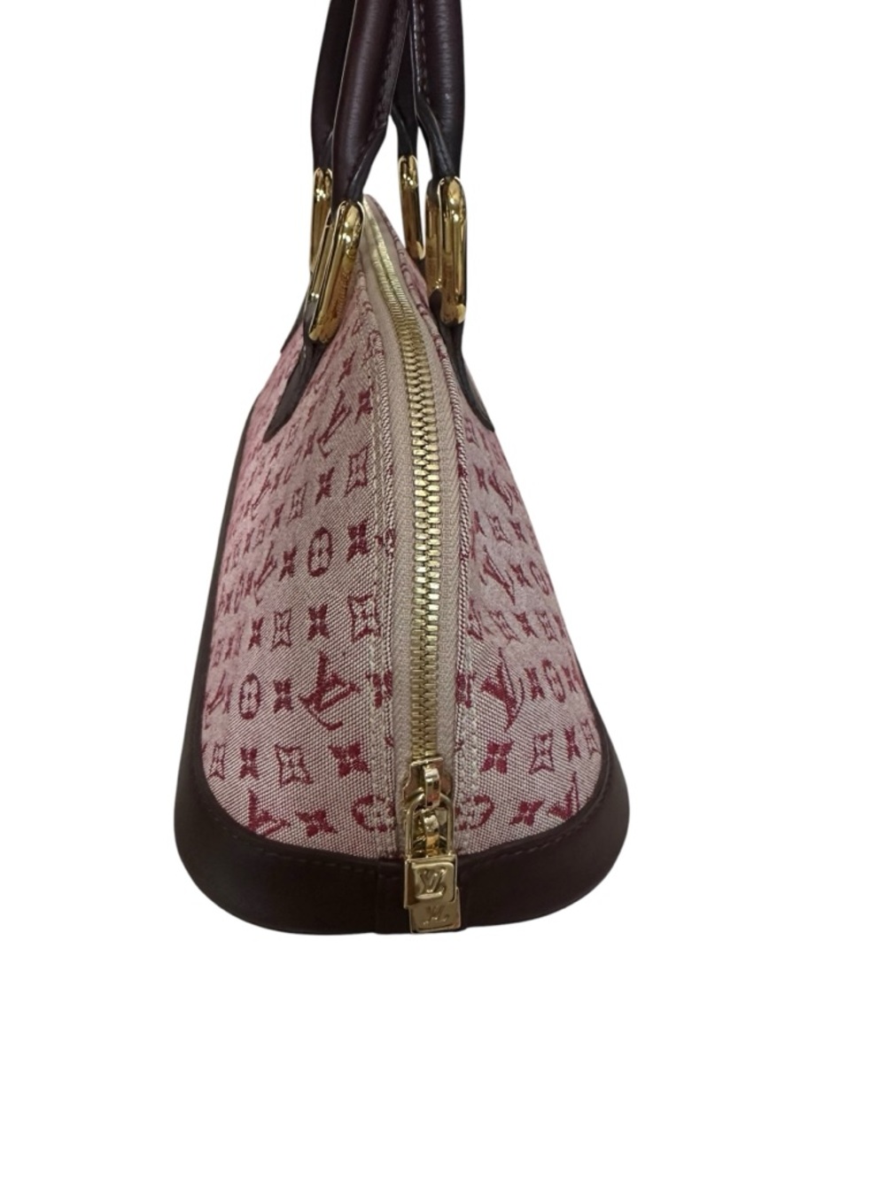 Louis Vuitton Pink and Burgundy Monogram Top-Handle Satchel - Picture 4 of 11